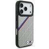 Etui BMW M Tricolor Metal Logo MagSafe   do iPhone 17 Pro szary